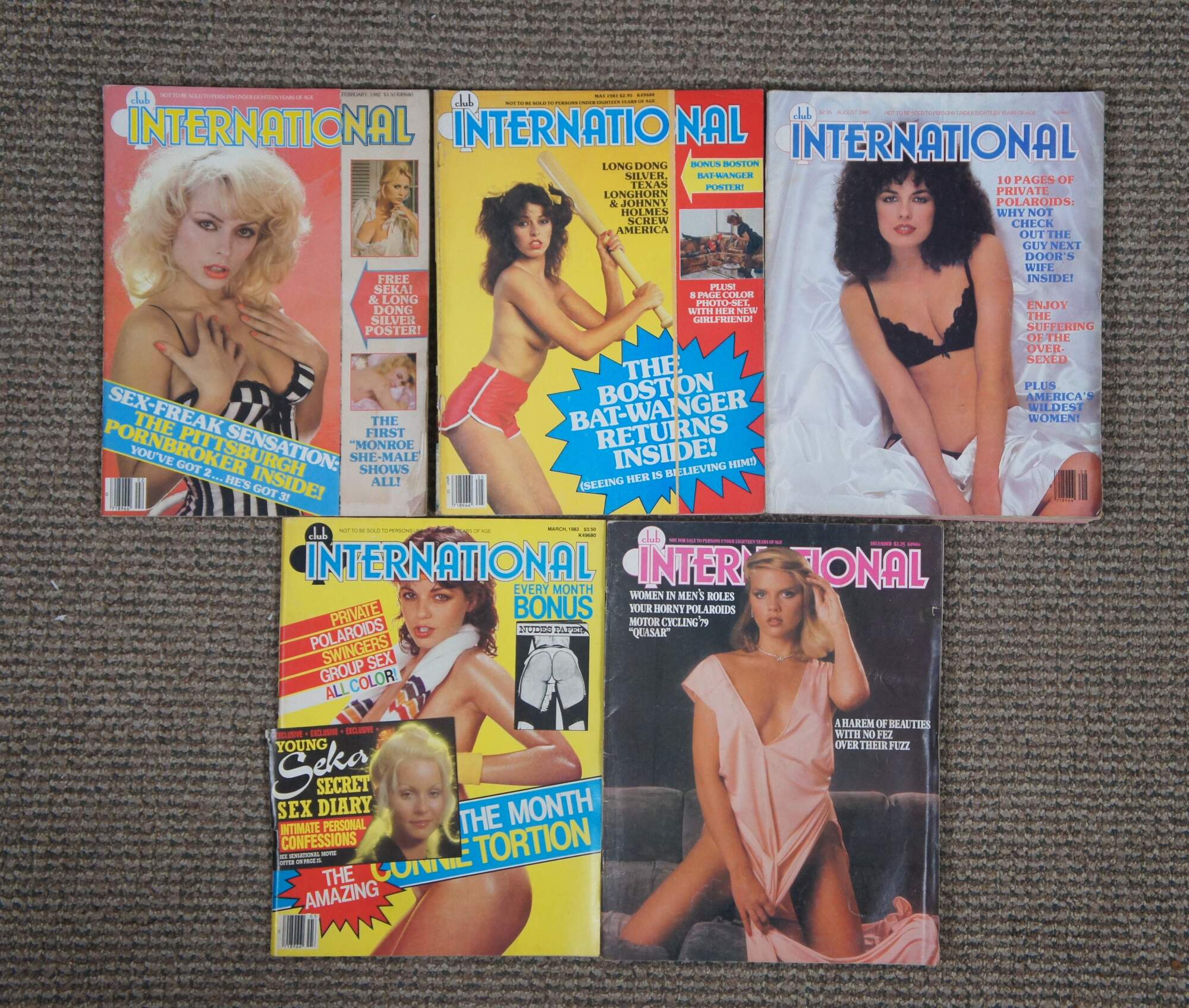 Lot of 83 Assorted Adult Erotic Magazines Puritan Easyrider Swank Oui Chic  Cheri